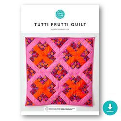 INSTRUCTIONS: Tutti Frutti Quilt: DIGITAL DOWNLOAD