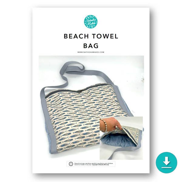 INSTRUCTIONS: Beach Towel Bag: DIGITAL DOWNLOAD