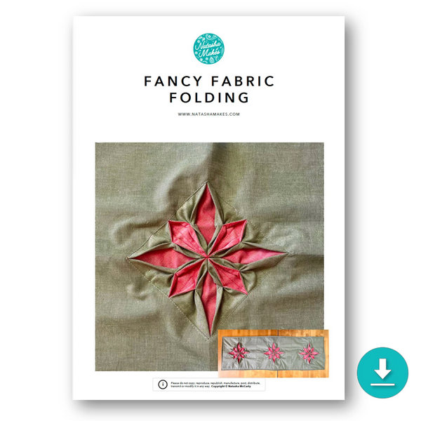 INSTRUCTIONS: Fancy Fabric Folding: DIGITAL DOWNLOAD