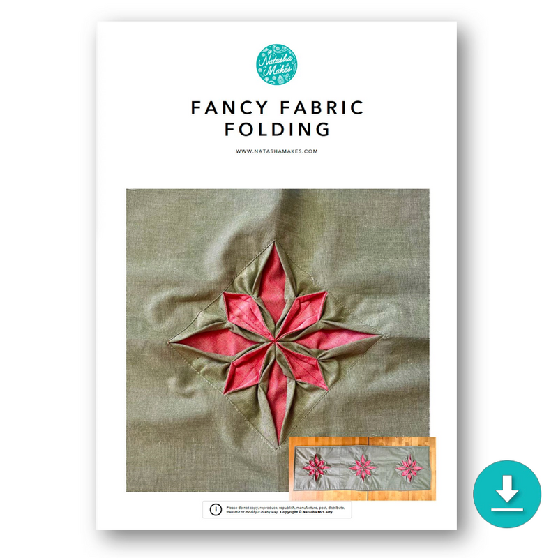 INSTRUCTIONS: Fancy Fabric Folding: DIGITAL DOWNLOAD