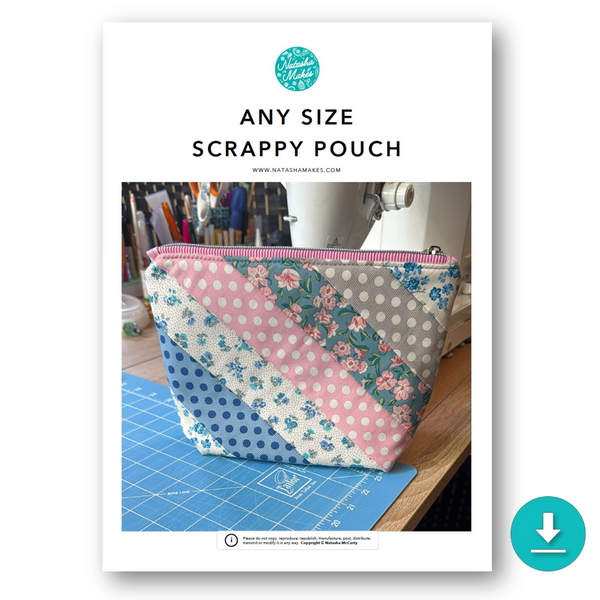 INSTRUCTIONS: Any Size Scrappy Pouch: DIGITAL DOWNLOAD