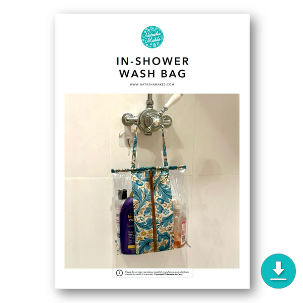 INSTRUCTIONS: In-Shower Wash Bag: DIGITAL DOWNLOAD