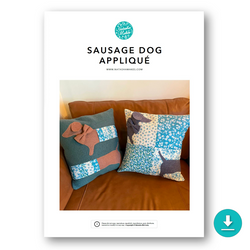 INSTRUCTIONS: Sausage Dog Appliqué: DIGITAL DOWNLOAD