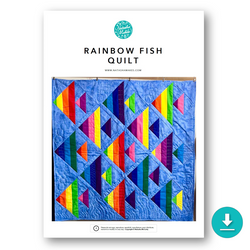 INSTRUCTIONS: Rainbow Fish Quilt: DIGITAL DOWNLOAD