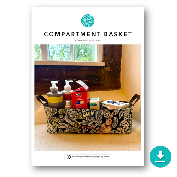 INSTRUCTIONS: Compartment Basket: DIGITAL DOWNLOAD