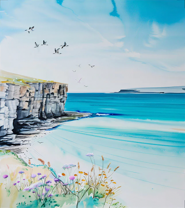 SPECIAL BUY DUO: TWO Waterproof Canvas TOTE BAG Panels: Approx 40cm x 45cm each: Orkney 1 and 2