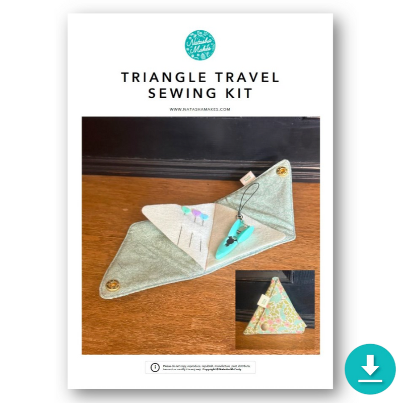 INSTRUCTIONS: Triangle Travel Sewing Kit: DIGITAL DOWNLOAD – Natasha Makes