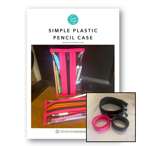 KIT with Instructions: Simple Plastic Pencil Case