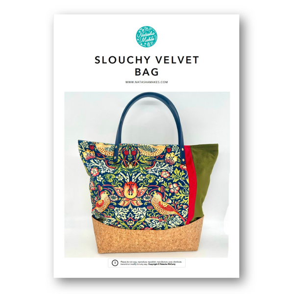 INSTRUCTIONS: Slouchy Velvet Bag: PRINTED VERSION
