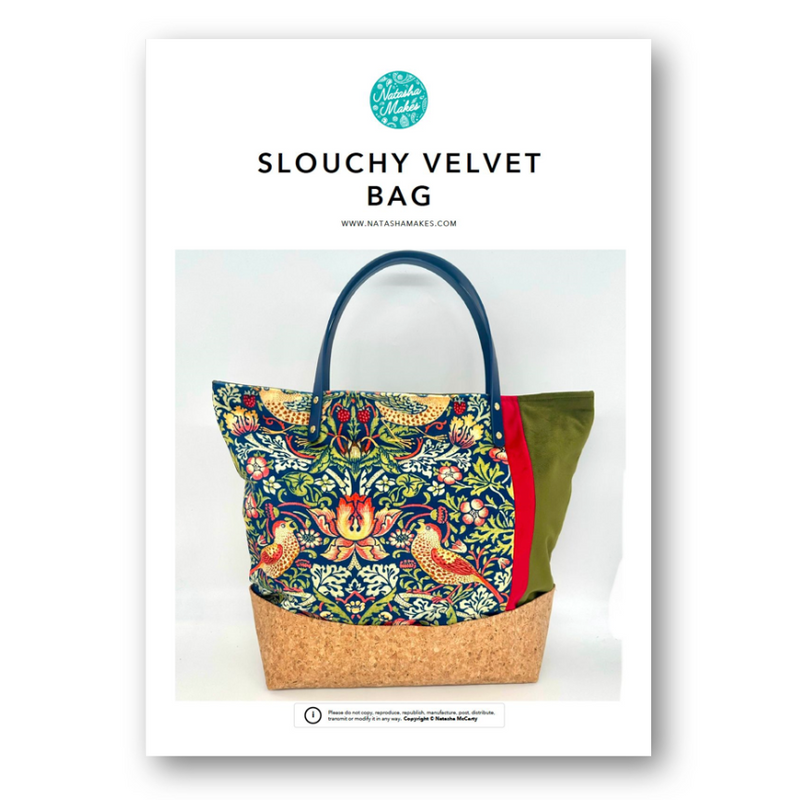 INSTRUCTIONS: Slouchy Velvet Bag: PRINTED VERSION