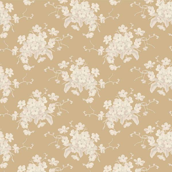 Tilda | Sunday Brunch Collection: 100600 'White Flower' Sand: by the ½m
