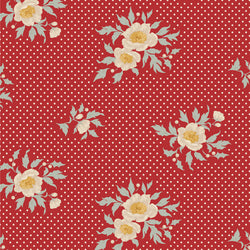 Tilda | Merry Little Christmas: TD100624 'Joy' Red: by the ½m