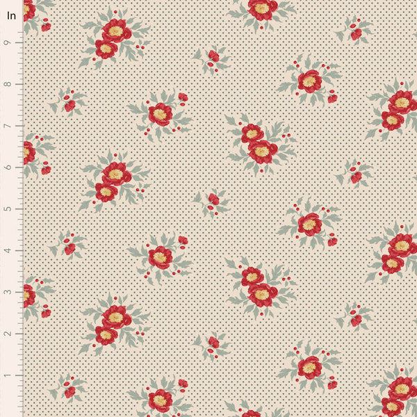 Tilda | Merry Little Christmas: TD100628 'Joy' Blue: by the ½m