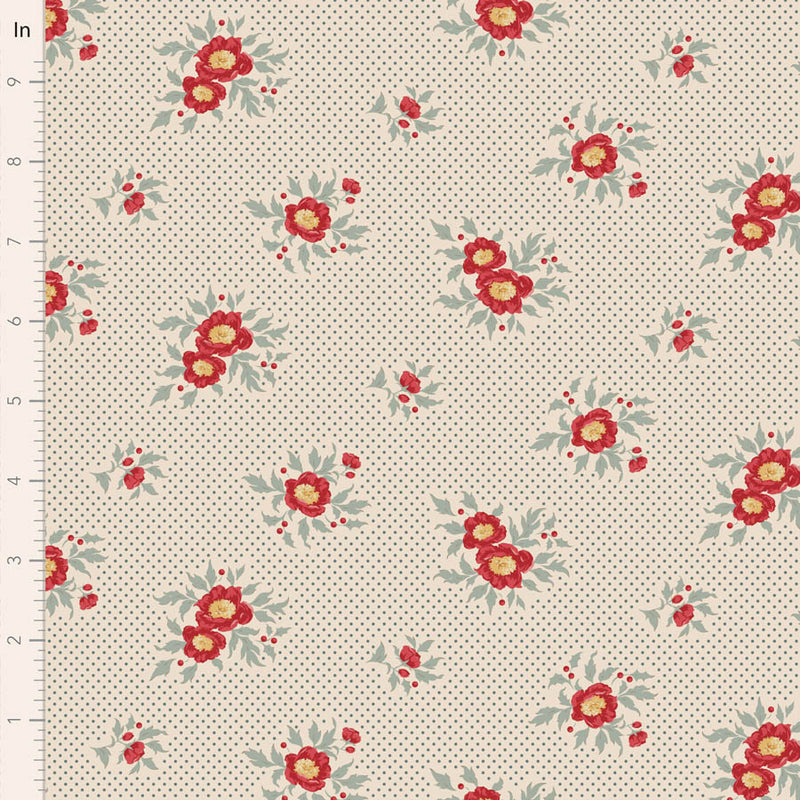 Tilda | Merry Little Christmas: TD100628 'Joy' Blue: by the ½m