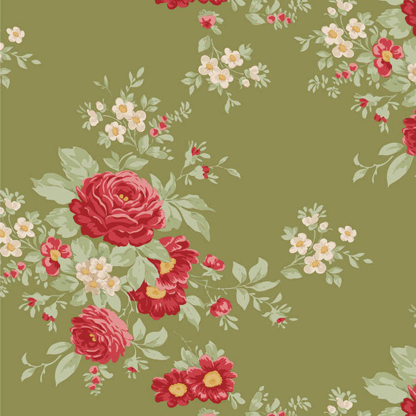 Tilda | Merry Little Christmas: TD100632 'Carol' Moss: by the ½m