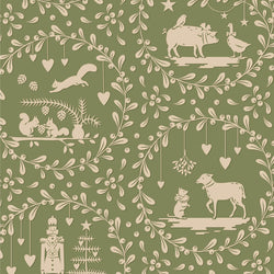 Tilda | Merry Little Christmas: TD100635 'Paperscenes' Artichoke: by the ½m