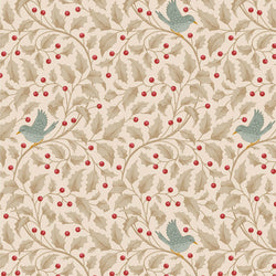 Tilda | Merry Little Christmas: TD100636 'Holly' Clay: by the ½m