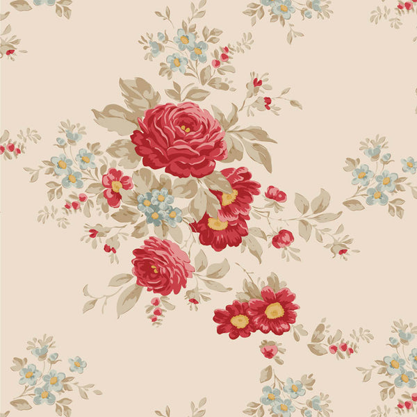 Tilda | Merry Little Christmas: TD100637 'Carol' Cream: by the ½m