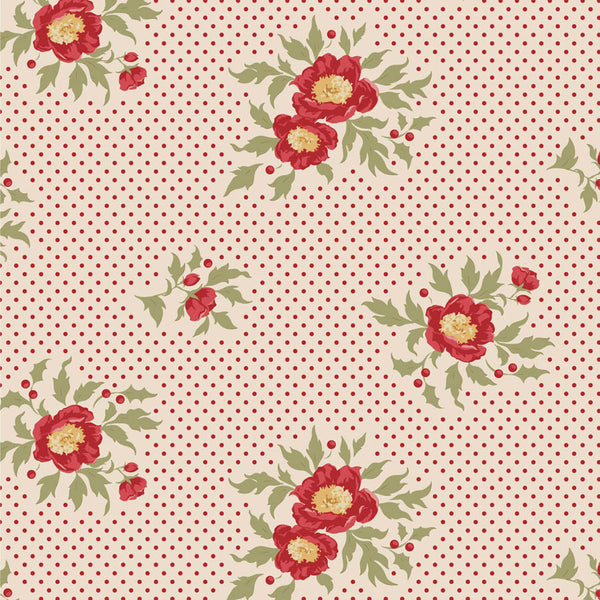 Tilda | Merry Little Christmas: TD100638 'Joy' Cream: by the ½m
