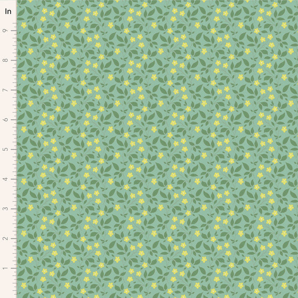 Tilda | Sunday Brunch Collection: 110115 'Tipsy' Teal: by the ½m