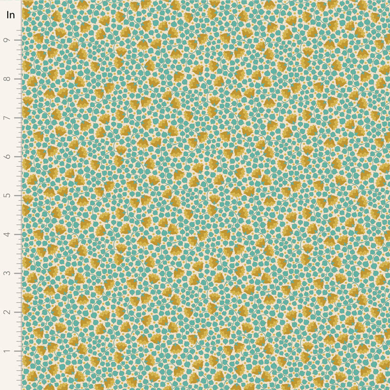 Tilda | Wallflower Collection: 110126 'Bellflower' Teal: by the ½m