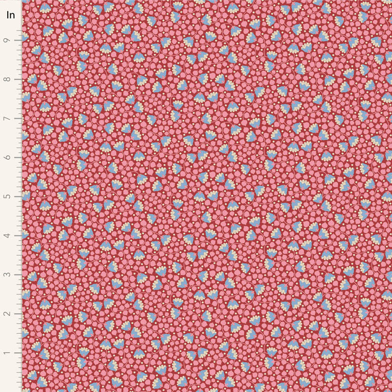 Tilda | Wallflower Collection: 110129 'Bellflower' Pink: by the ½m