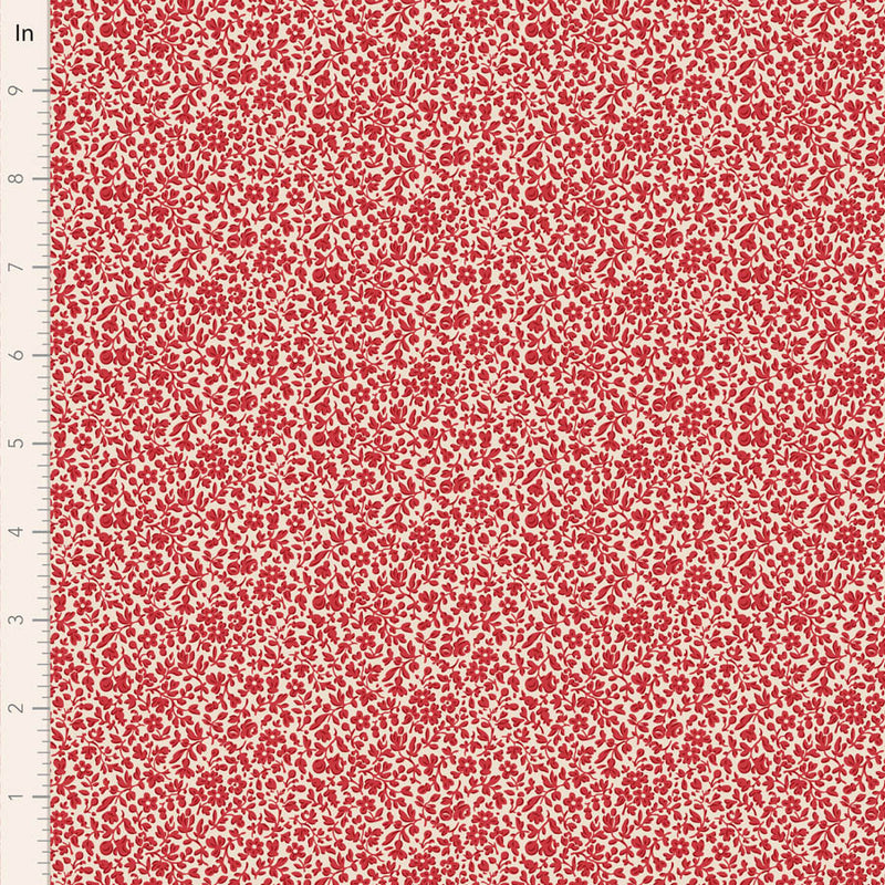 Tilda | Merry Little Christmas: TD110138 'Eve' Red: by the ½m