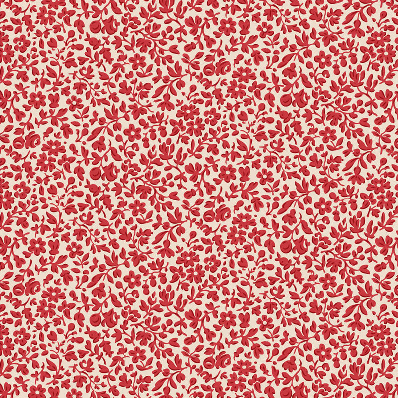 Tilda | Merry Little Christmas: TD110138 'Eve' Red: by the ½m