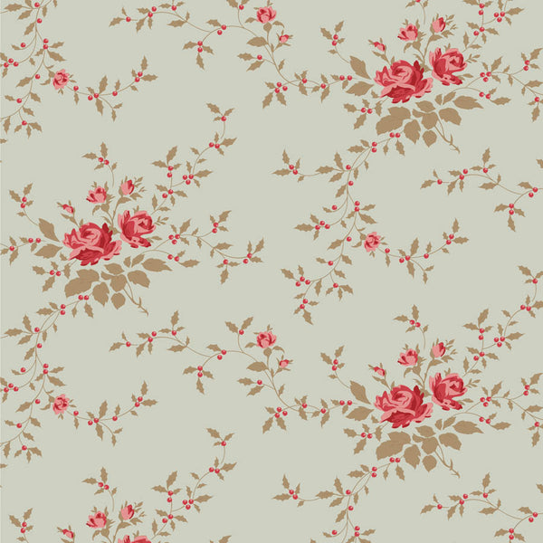 Tilda | Merry Little Christmas: TD110143 'Noel' Mist: by the ½m