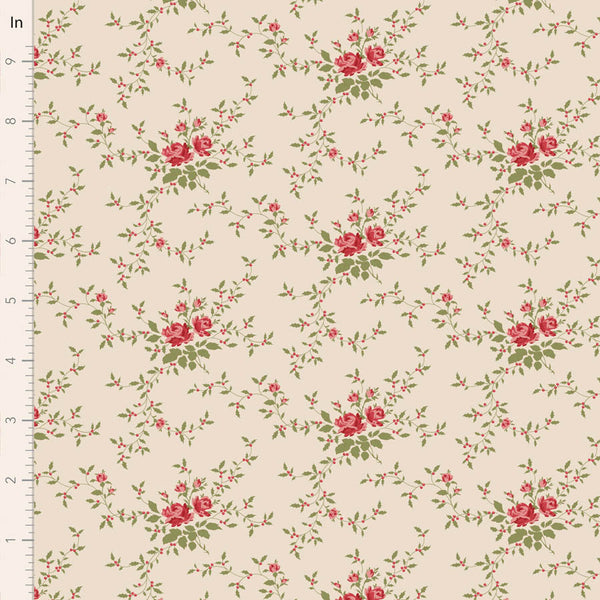 Tilda | Merry Little Christmas: TD110147 'Noel' Cream: by the ½m
