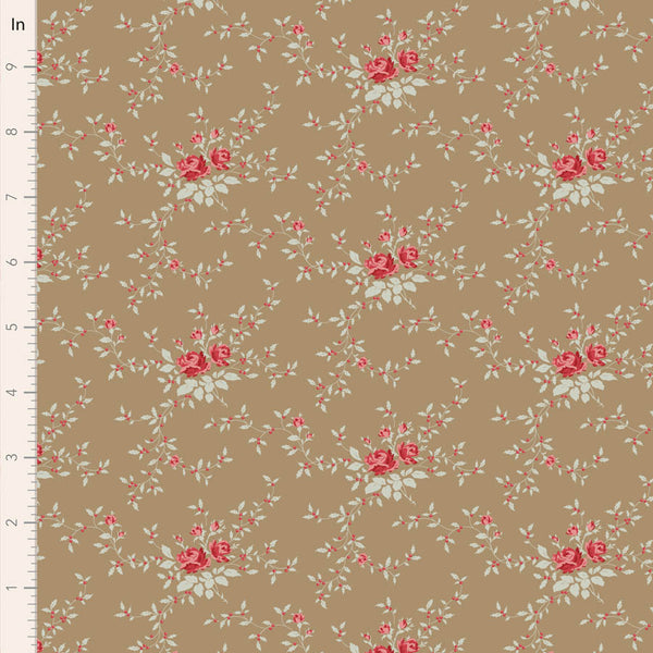 Tilda | Merry Little Christmas: TD110149 'Noel' Taupe: by the ½m