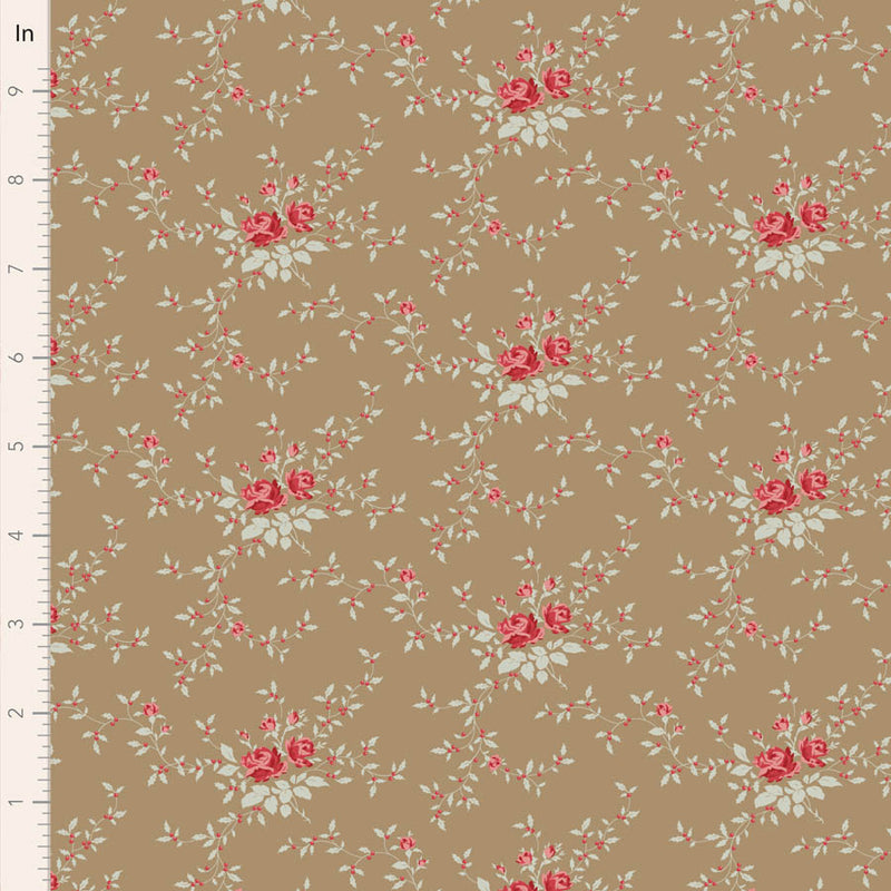 Tilda | Merry Little Christmas: TD110149 'Noel' Taupe: by the ½m