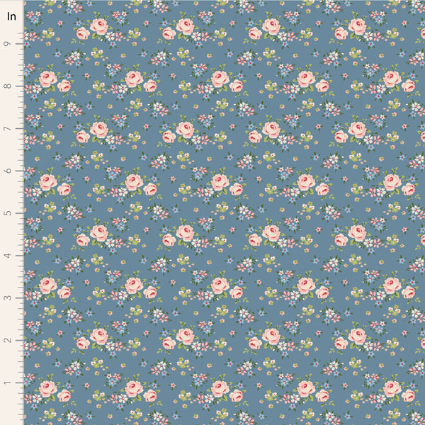 Tilda | Creating Memories Collection: 130129 'Gracie' in Blue: by the 1/2m