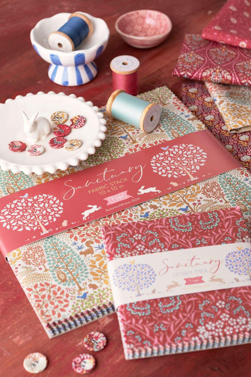 Tilda | The Sanctuary Collection: 10" / 25cm Fabric Stack 300204: 40pcs