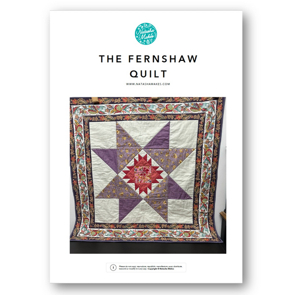 INSTRUCTIONS: The Fernshaw Quilt Pattern: PRINTED VERSION