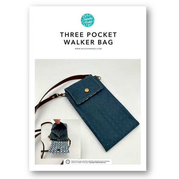 INSTRUCTIONS: Three Pocket Walker Bag: PRINTED VERSION