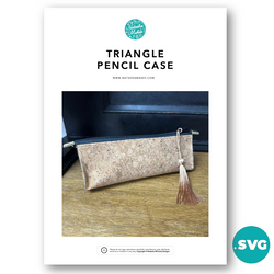 DIGITAL SVG FILE: Triangle Pencil Case: SVG CUTTING FILES ONLY