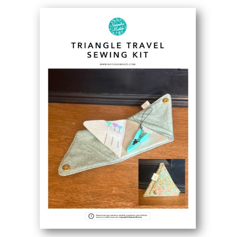 INSTRUCTIONS: Triangle Travel Sewing Kit: PRINTED VERSION – Natasha Makes