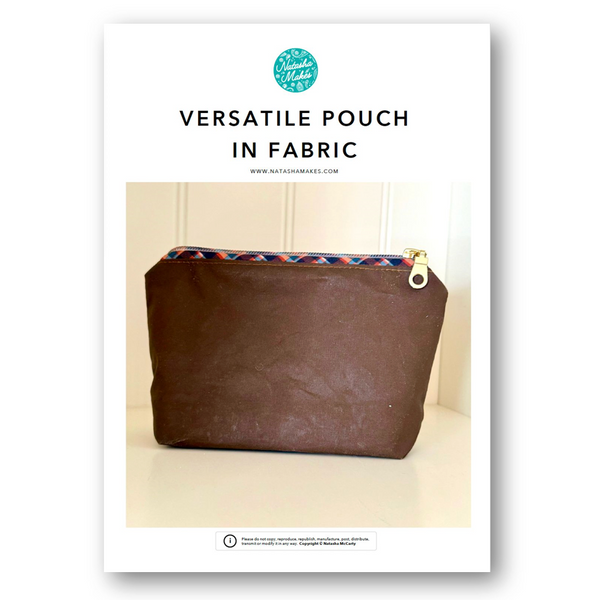 INSTRUCTIONS: Versatile Pouch in Fabric: PRINTED VERSION