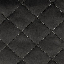 BOLT END SALE: Chatham Glyn | Crafty Velvets 'Quilted Plain' QCVP005 Black: Approx 0.7m