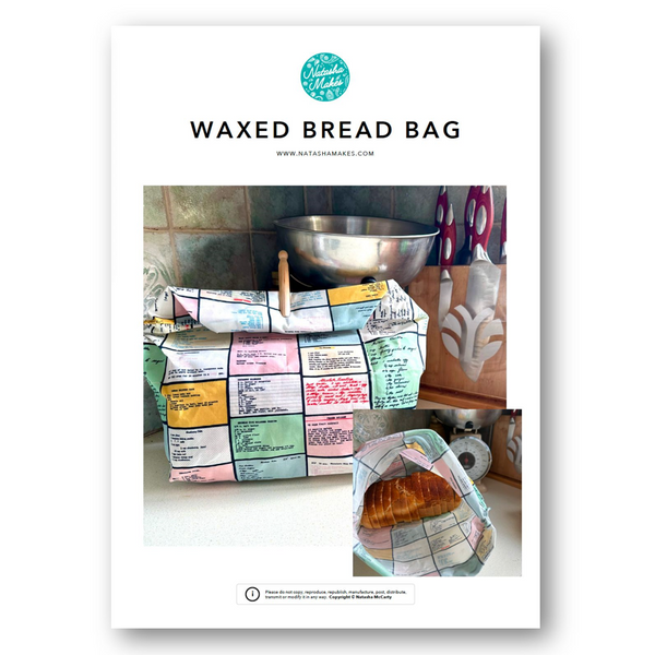 INSTRUCTIONS: Waxed Bread Bag: PRINTED VERSION
