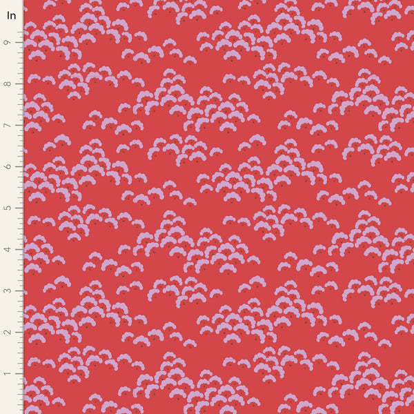 Tilda | Bloomsville Collection: 100503 'Cottonbloom' in Paprika: by the 1/2m
