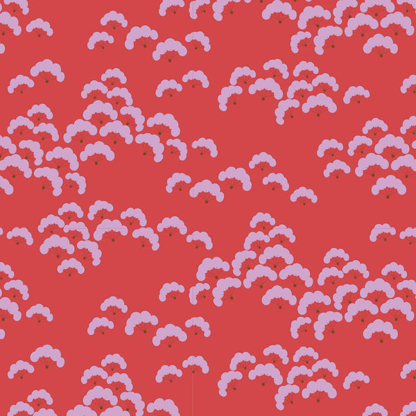 Tilda | Bloomsville Collection: 100503 'Cottonbloom' in Paprika: by the 1/2m