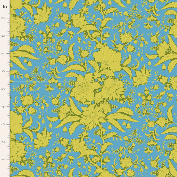 BOLT END SALE: Tilda | Bloomsville Collection: 110074 'Abloom' Blender in Sky: Approx 2.5m