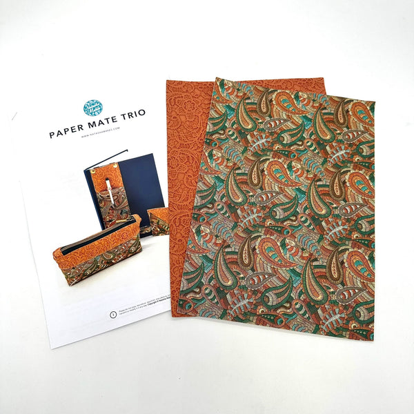 INSTRUCTIONS for Paper Mate Trio with 2 FREE sheets PU leather: Orange Option