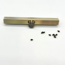 HARDWARE: 11.5cm Straight Metal Purse Clasp: Brass colour