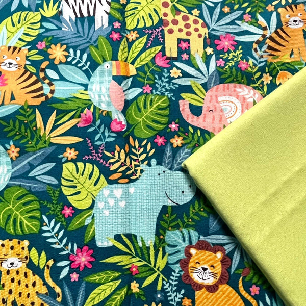 Half Metre Heaven: Makower | In The Jungle 'Scenic' 2501/P with Apple