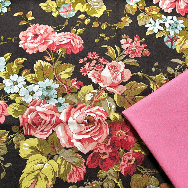 Half Metre Heaven: Edyta Sitar of Laundry Basket Quilts | Primrose 'Rose Garden' in Peat Moss with Blush