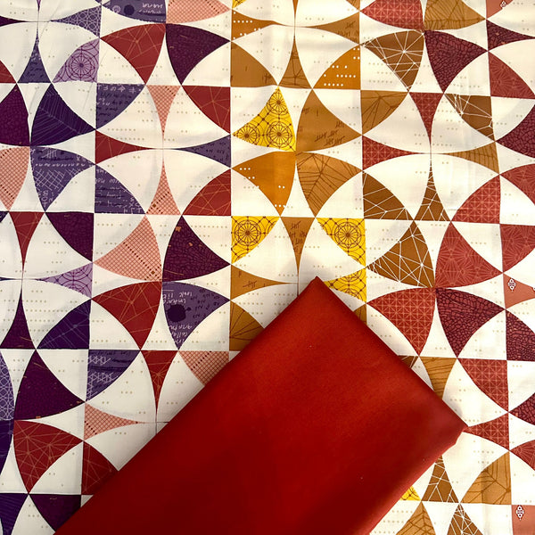 Half Metre Heaven: Giucy Giuce for Andover Fabrics | Sleuth 'Exhibit A' Warm 767R with Terracotta CTO