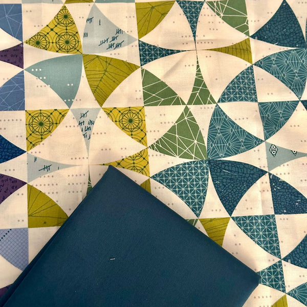 Half Metre Heaven: Giucy Giuce for Andover Fabrics | Sleuth 'Exhibit A' Cool 767B with Teal CTO